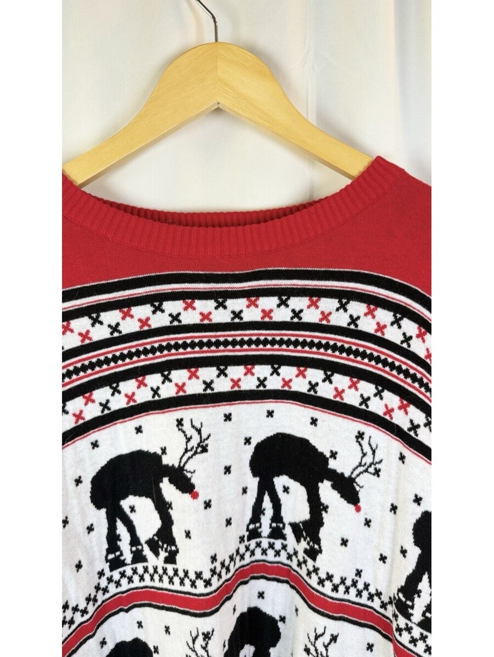 Star Wars AT-AT Reindeer Ugly Christmas Sweater Fun Halloween Holiday Sweater XL - Picture 11 of 12